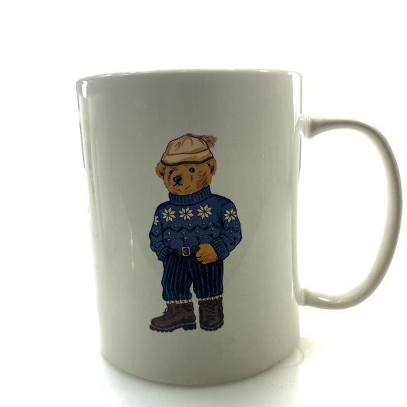 POLO RALPH LAUREN Vintage Mug 90's Alpine Bear